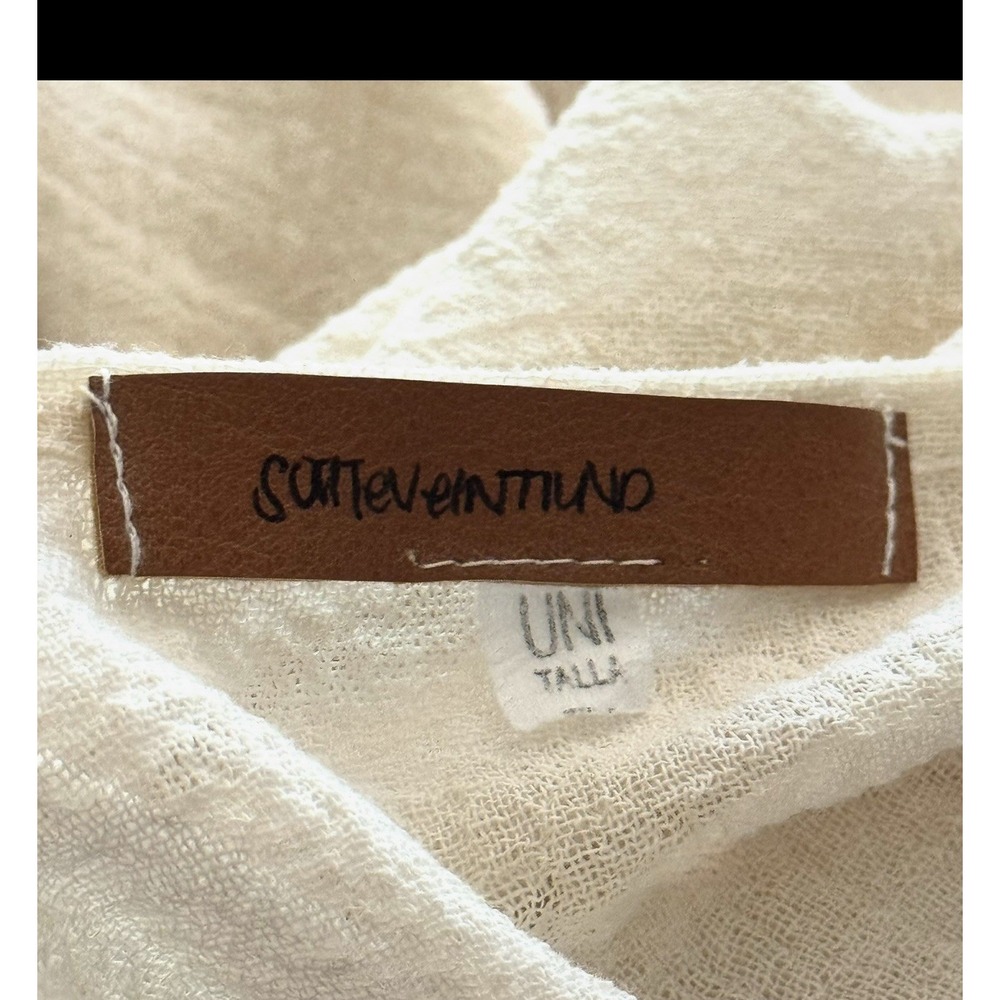 Suiteveintiuno Ensamble Jaretas Kaftan Tulum Boho Crinkle Gauze Old Money - Picture 4 of 15